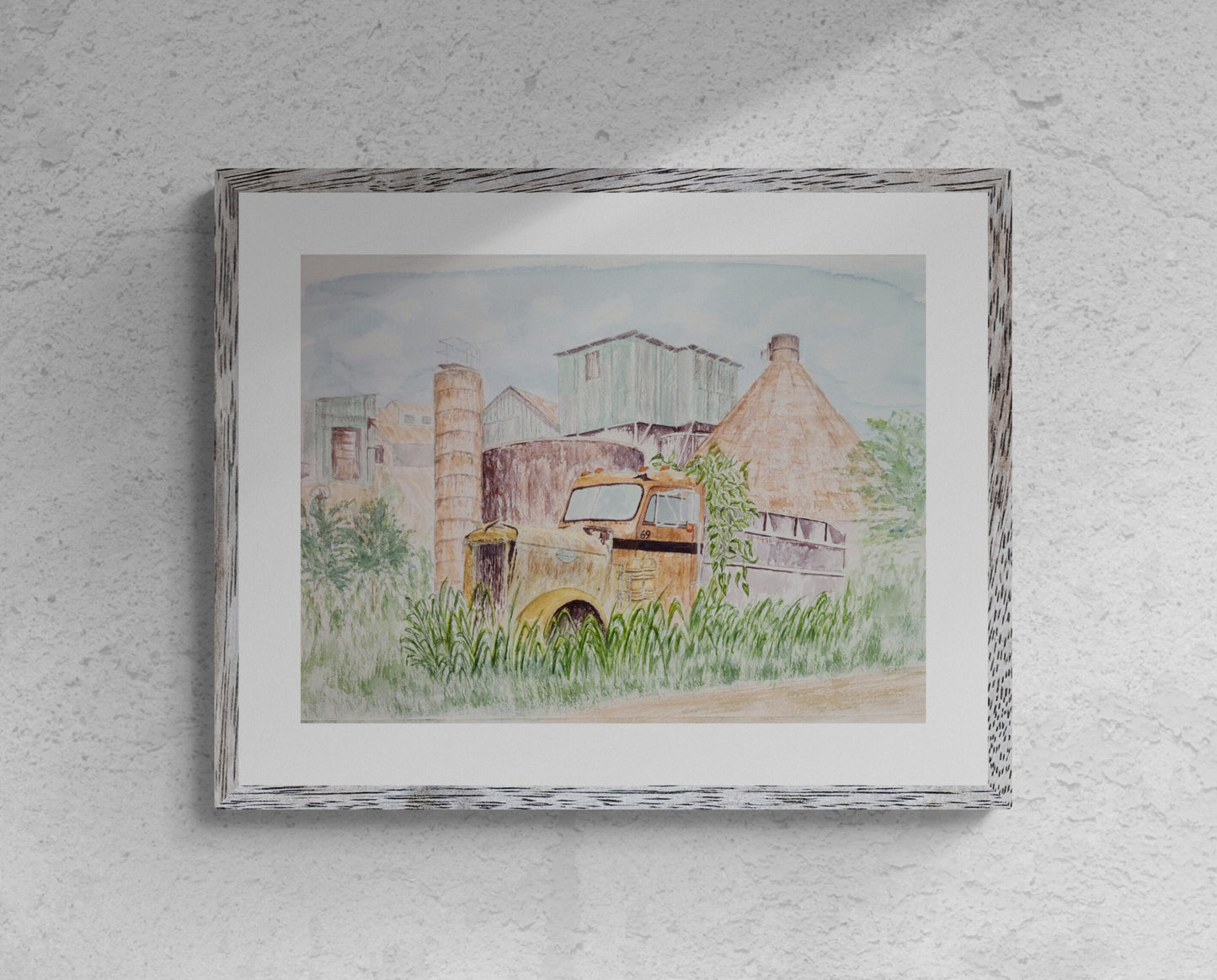 Abandoned watercolor painting