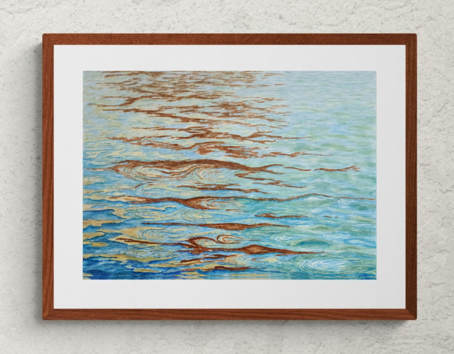 Flow watercolor painting