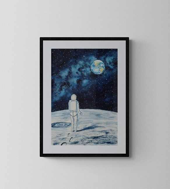 Homesick watercolor painting