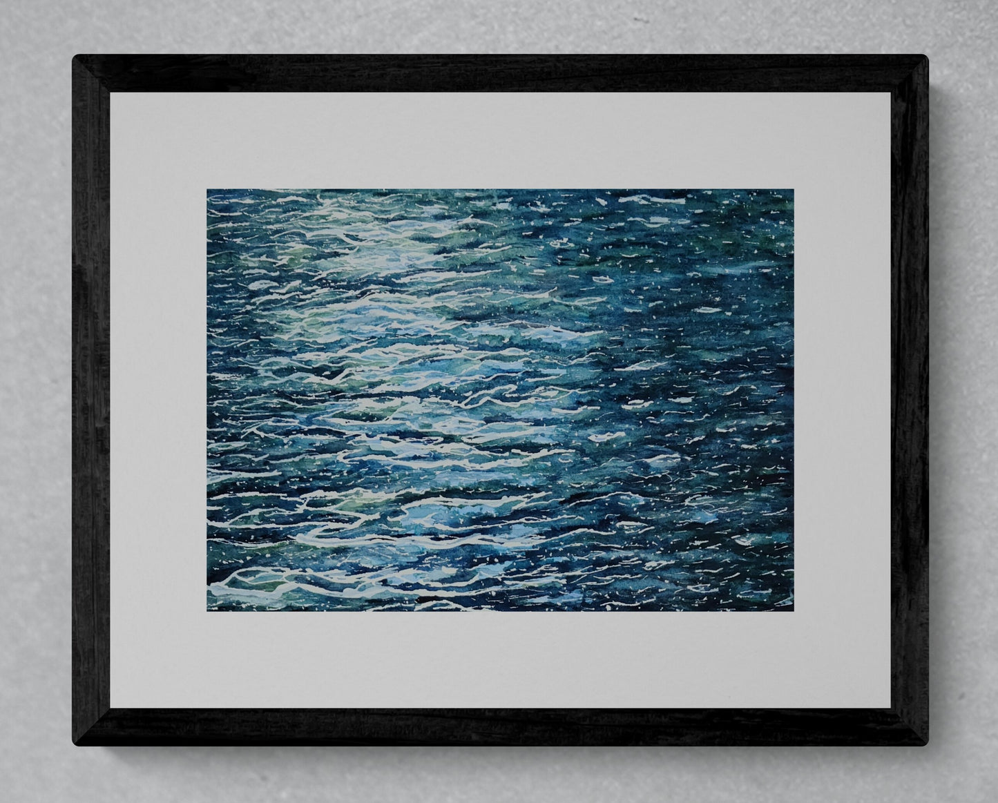 Moonlit Ripples watercolor painting