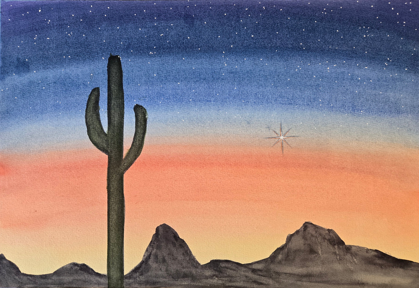 Desert Cactus Greeting Cards - pack of 5