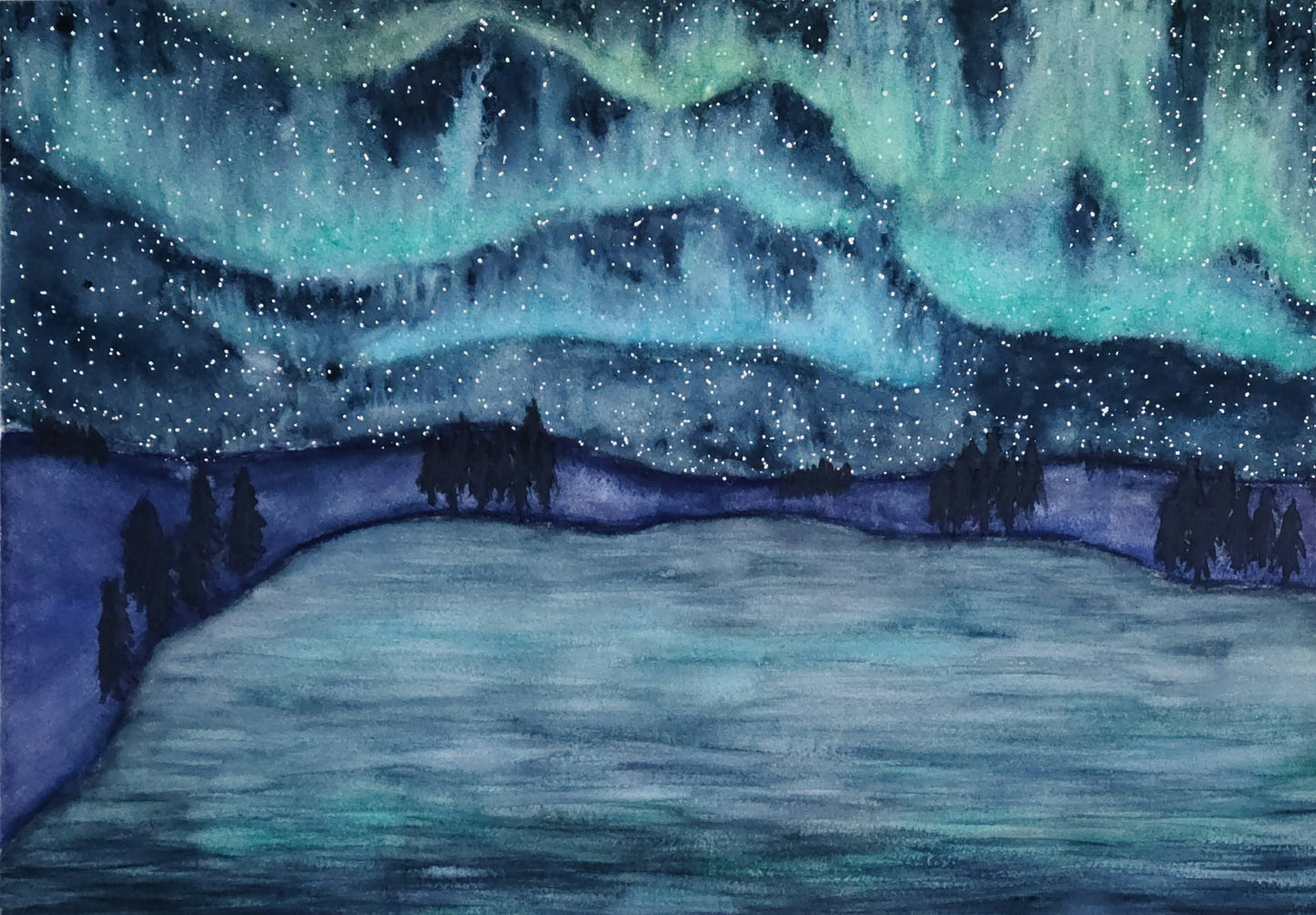 Aurora desktop wallpaper - digital download