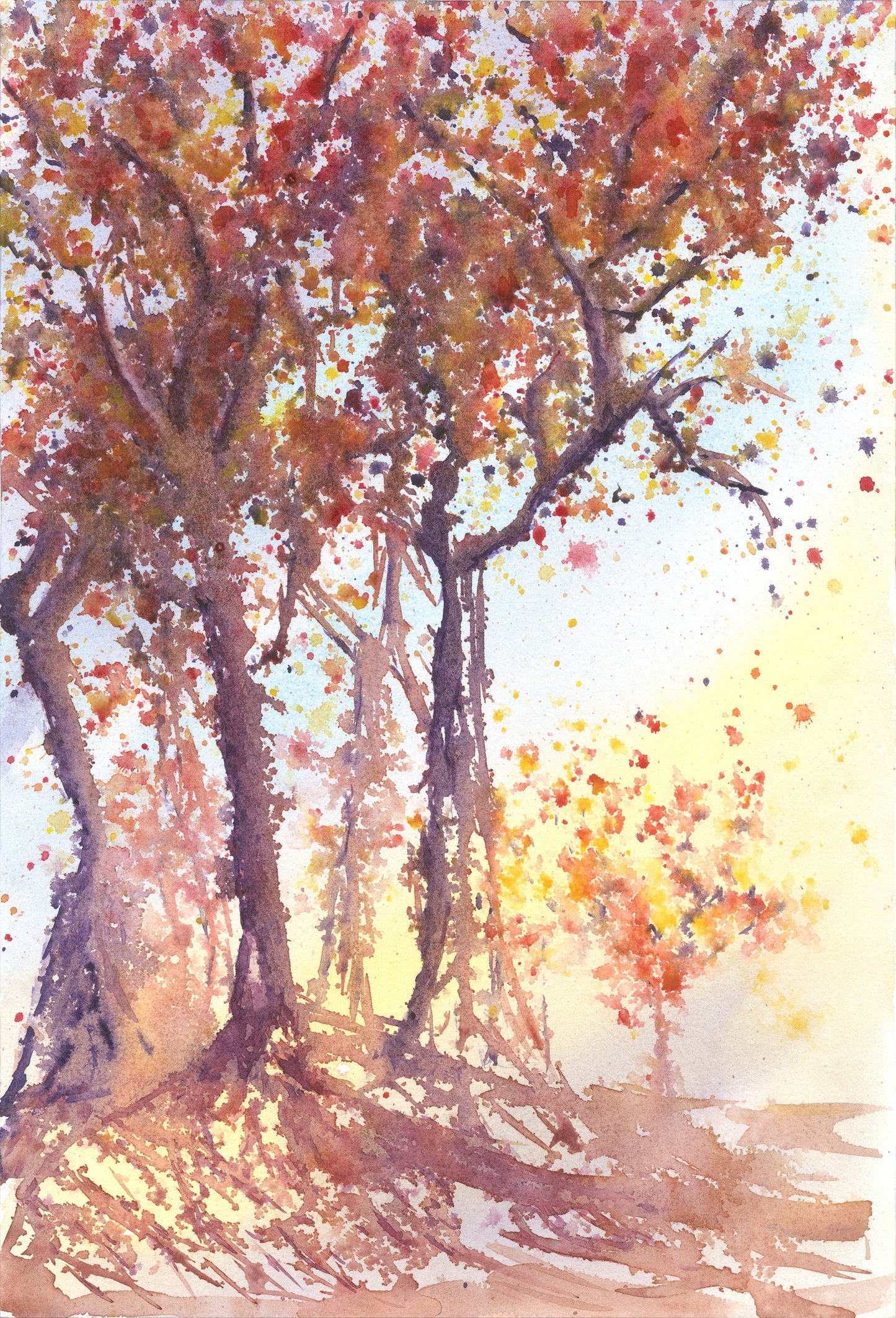 Whisper of Autumn watercolor painting